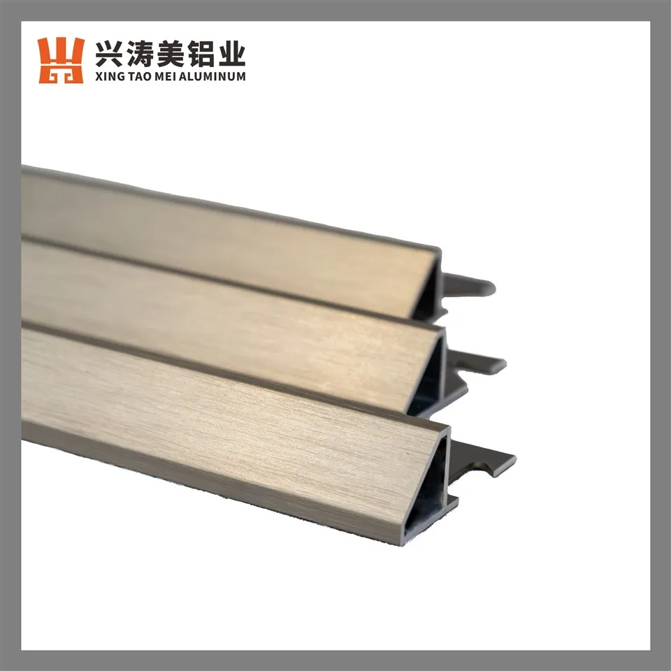 Champagne Brushed Tile Transition Strip